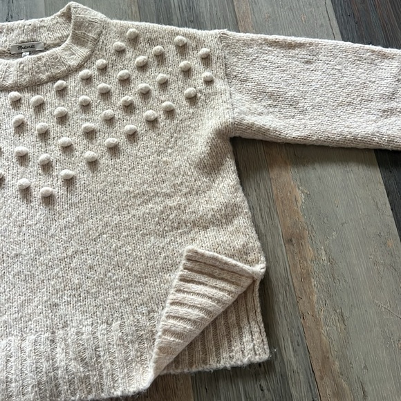 Madewell Placed Bobble Mockneck Sweater Size: XXS (Relaxed Fit) - Picture 9 of 16